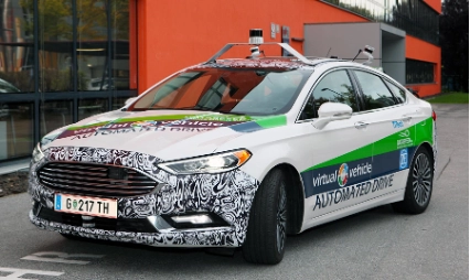 Autonomous Ford Fiesta, parked